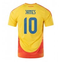 Billiga Colombia James Rodriguez #10 Hemma fotbollskläder Copa America 2024 Kortärmad